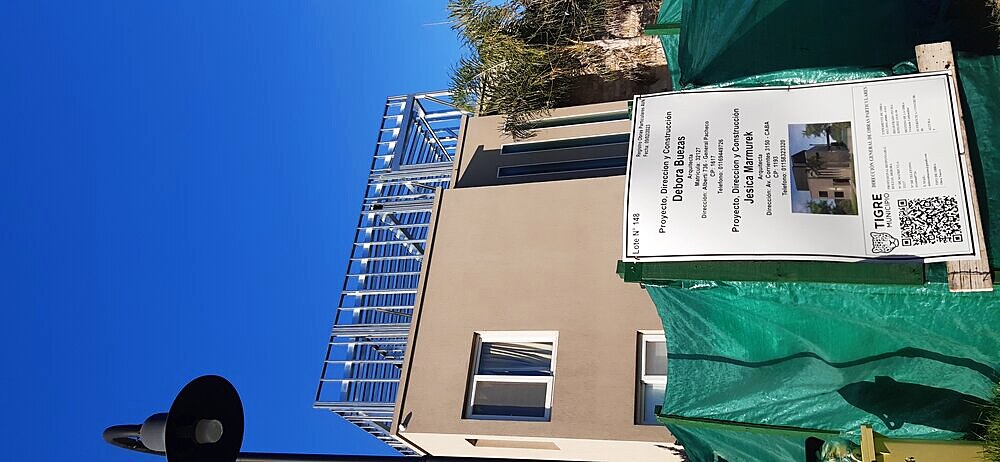 Cartel de obra municipal, ampliación Magaldi, Tigre